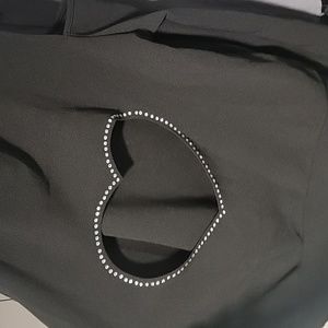 Black cold shoulder hoodie